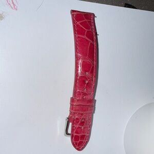 EUC Authentic Michele Pink Alligator Watch Strap